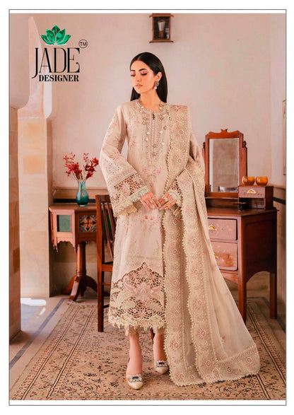 Noor Ahmed Vol 2 Exculsive Heavy Lawn Series Jade Designer Cotton Karachi Salwar Suits Exporter Ahmedabad