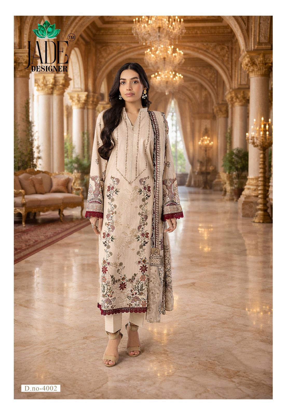Noor Ahmed Vol 4 Jade Designer Lawn Cotton Karachi Salwar Suits Wholesaler India