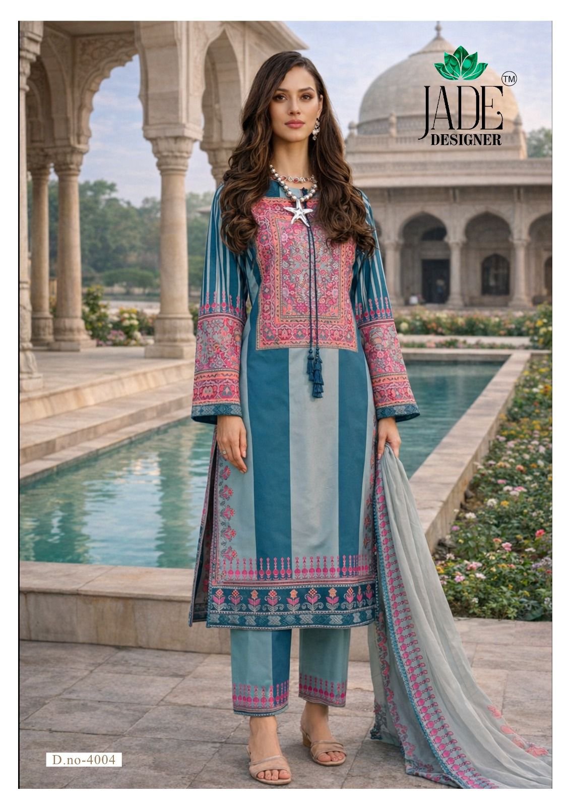 Noor Ahmed Vol 4 Jade Designer Lawn Cotton Karachi Salwar Suits Wholesaler India