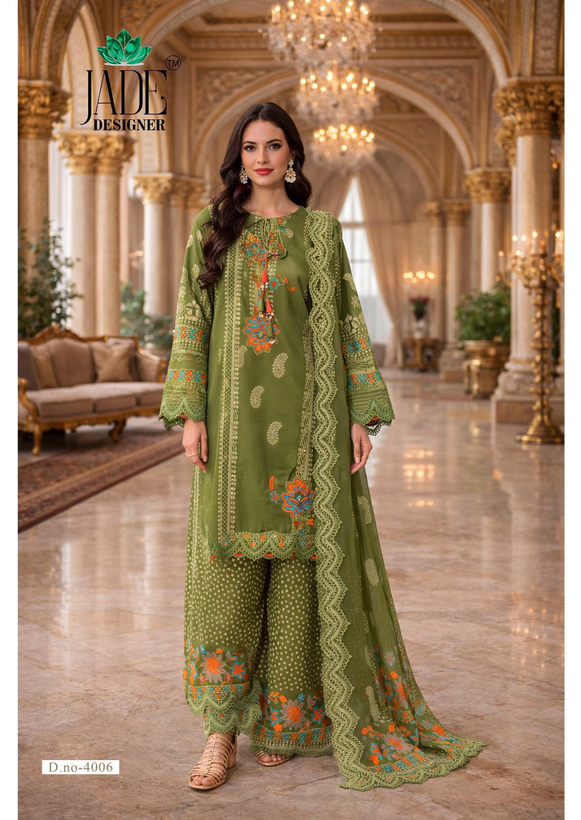 Noor Ahmed Vol 4 Jade Designer Lawn Cotton Karachi Salwar Suits Wholesaler India