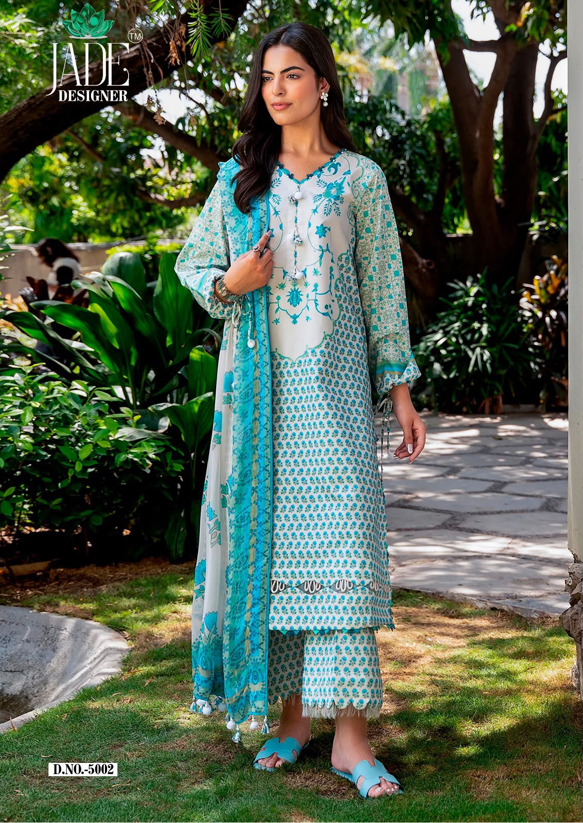 Noor Ahmed Vol 5 Jade Designer Lawn Cotton Karachi Salwar Suits Manufacturer