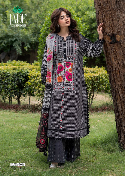 Noor Ahmed Vol 5 Jade Designer Lawn Cotton Karachi Salwar Suits Manufacturer