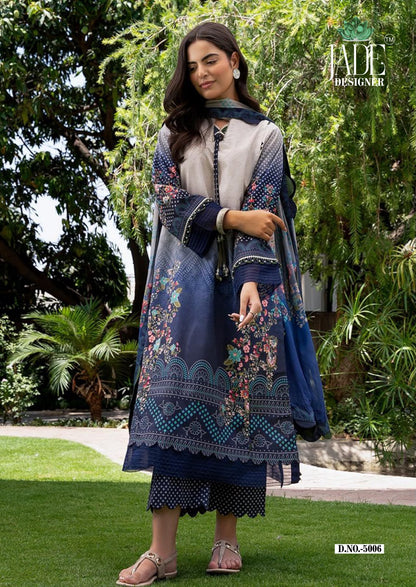 Noor Ahmed Vol 5 Jade Designer Lawn Cotton Karachi Salwar Suits Manufacturer
