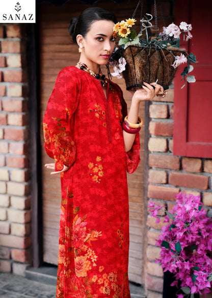 Noor And Zari Sanaz Viscose Crape Pant Style Suits Supplier Ahmedabad