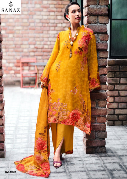 Noor And Zari Sanaz Viscose Crape Pant Style Suits Supplier Ahmedabad