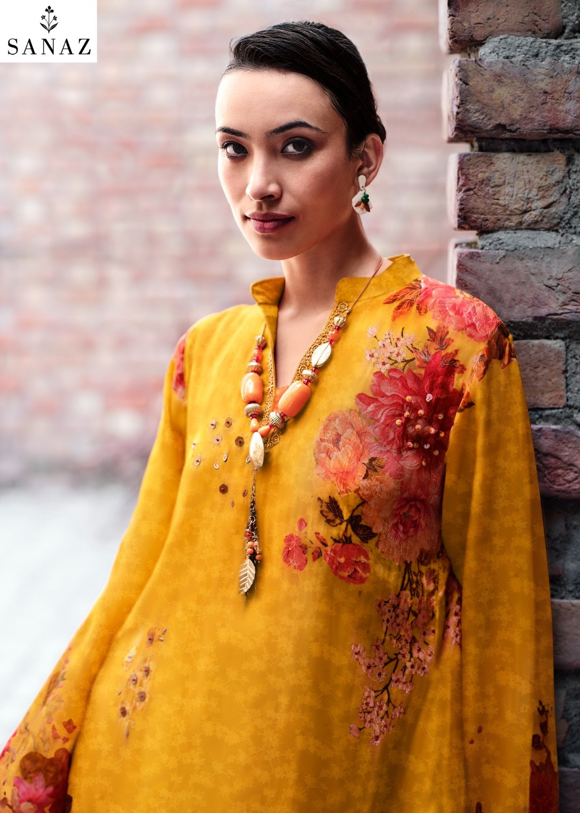 Noor And Zari Sanaz Viscose Crape Pant Style Suits Supplier Ahmedabad