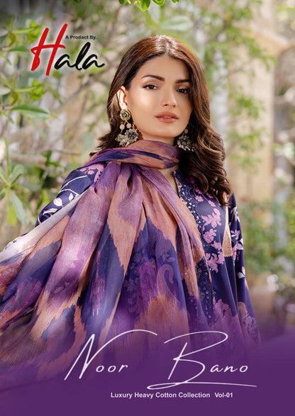 noor bano vol 1 luxury heavy cotton collection hala karachi readymade suits exporter india