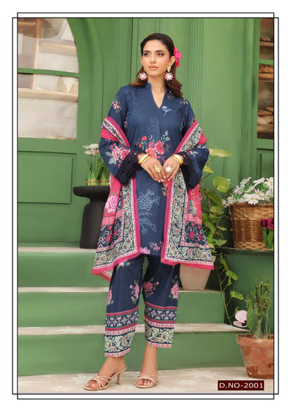 Noor Bano Vol 2 Luxury Heavy Cotton Collection Hala Lawn Karachi Salwar Suits Supplier India