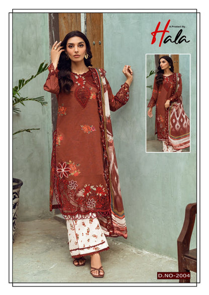 Noor Bano Vol 2 Luxury Heavy Cotton Collection Hala Lawn Karachi Salwar Suits Supplier India