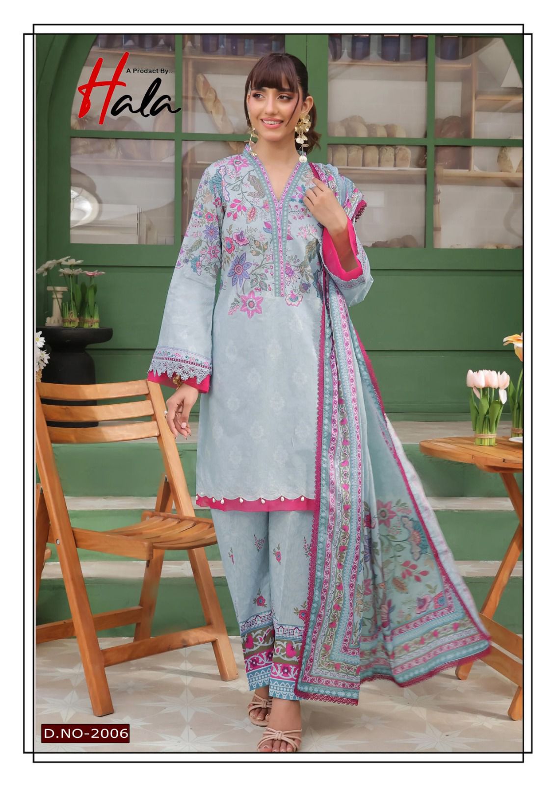 Noor Bano Vol 2 Luxury Heavy Cotton Collection Hala Lawn Karachi Salwar Suits Supplier India