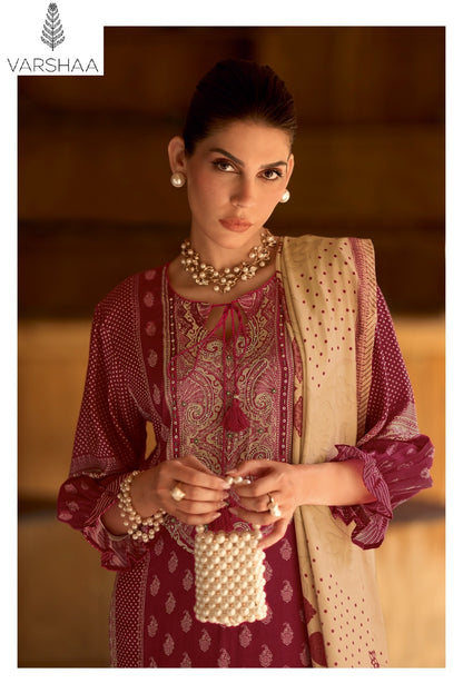 Noor E Andaz Varshaa Muslin Pakistani Salwar Suits Manufacturer Gujarat