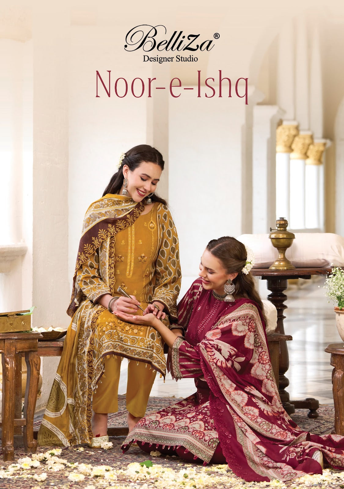 Noor E Ishq Belliza Designer Studio Pure Cotton Karachi Salwar Suits Wholesale