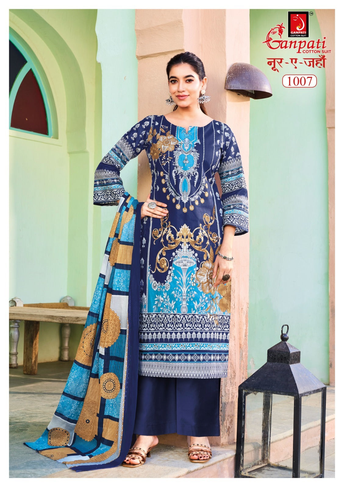 Noor E Jahan Vol 1 Ganpati Cotton Karachi Salwar Suits Manufacturer India