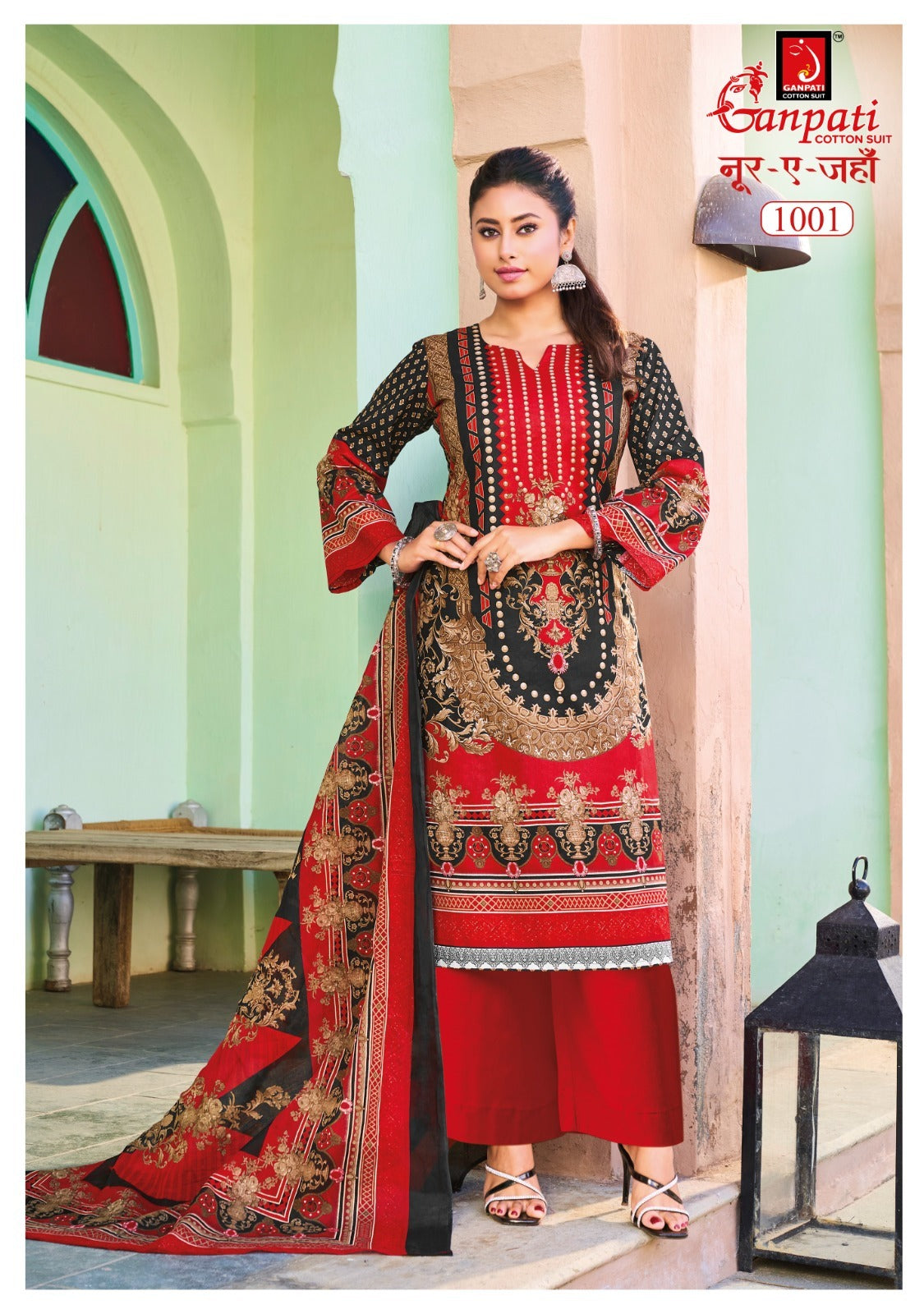Noor E Jahan Vol 1 Ganpati Cotton Karachi Salwar Suits Manufacturer India