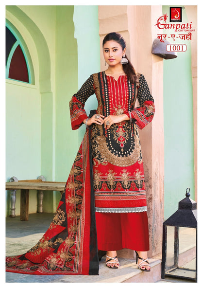 Noor E Jahan Vol 1 Ganpati Cotton Karachi Salwar Suits Manufacturer India