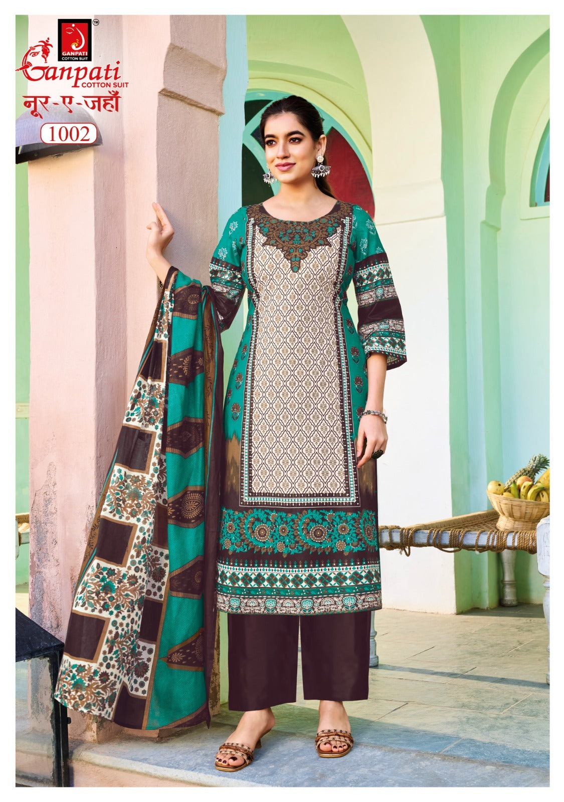 Noor E Jahan Vol 1 Ganpati Cotton Karachi Salwar Suits Manufacturer India