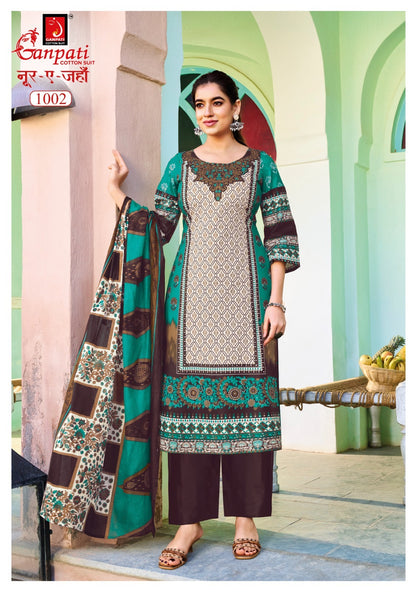Noor E Jahan Vol 1 Ganpati Cotton Karachi Salwar Suits Manufacturer India