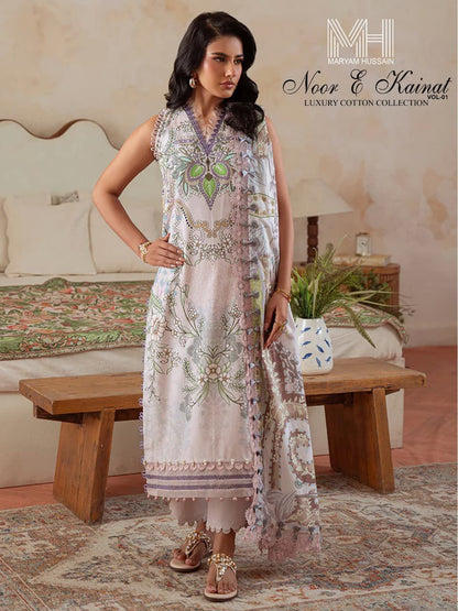 Noor E Kainat Vol 1 Luxury Cotton Collection Maryam Hussain Karachi Salwar Suits Manufacturer Gujarat