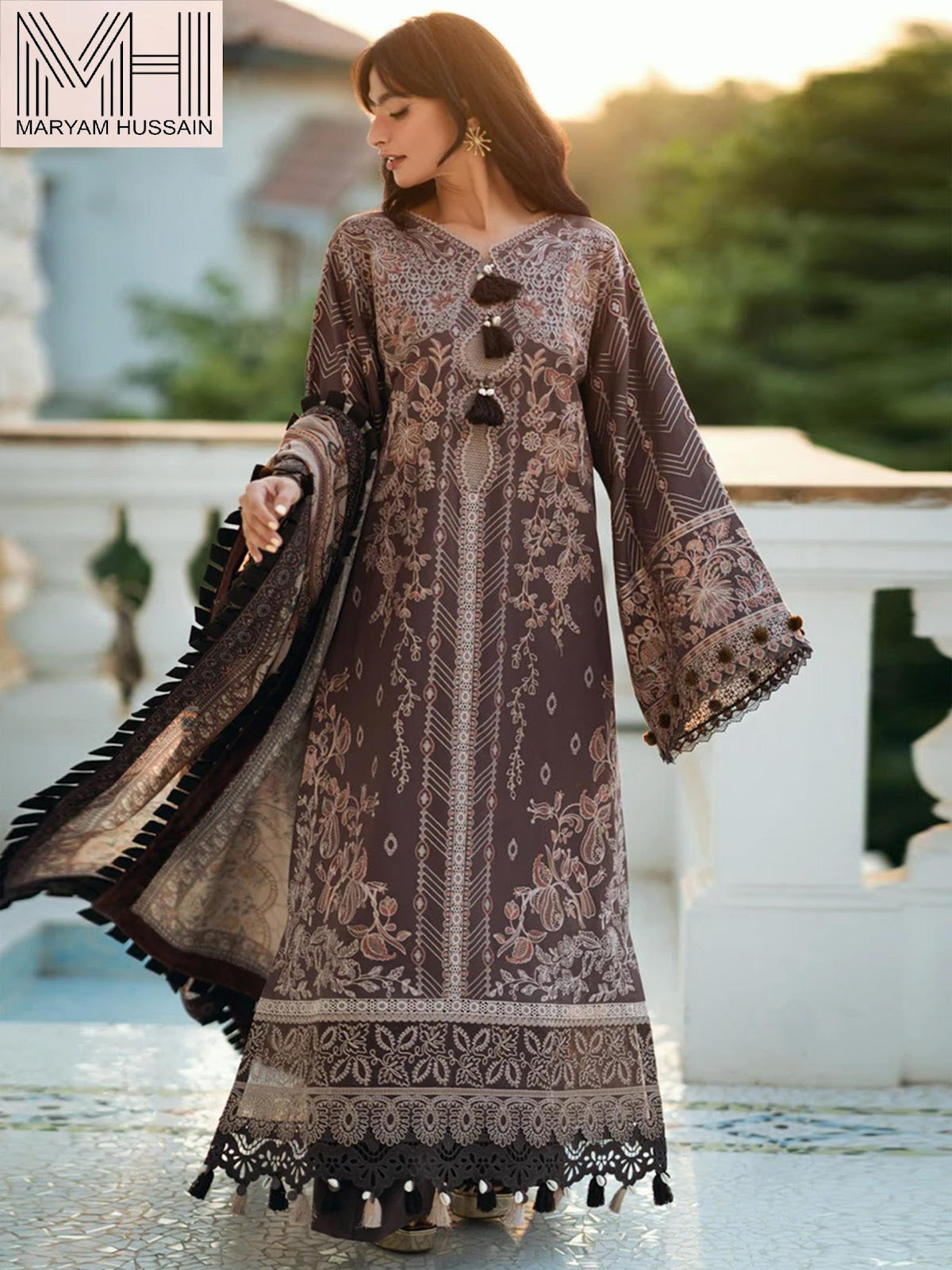 Noor E Kainat Vol 2 Luxury Cotton Collection Maryam Hussain Karachi Salwar Suits Exporter Ahmedabad