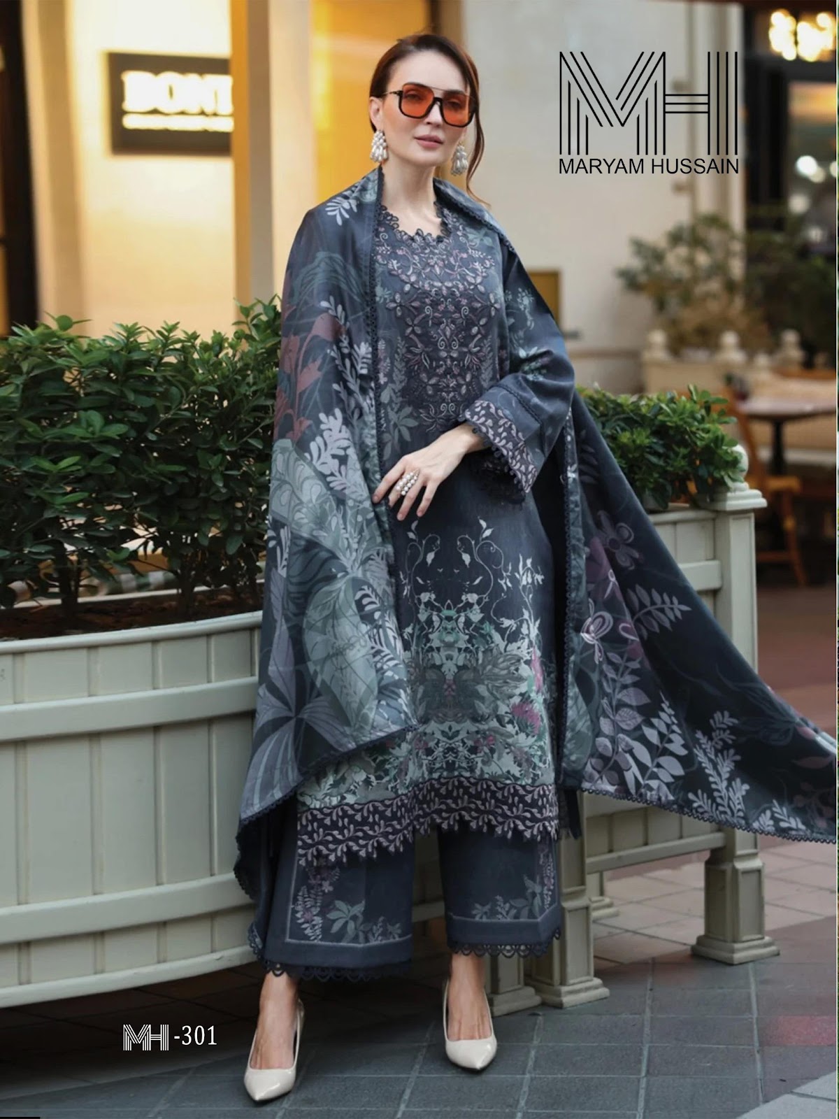 Noor E Kainat Vol 3 Maryam Hussain Mix Cotton Karachi Salwar Suits Exporter Ahmedabad