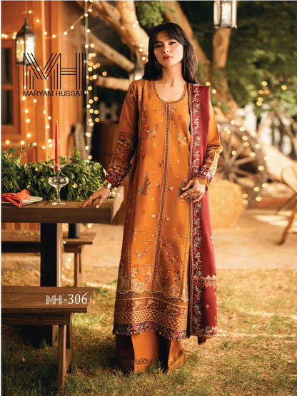 Noor E Kainat Vol 3 Maryam Hussain Mix Cotton Karachi Salwar Suits Exporter Ahmedabad