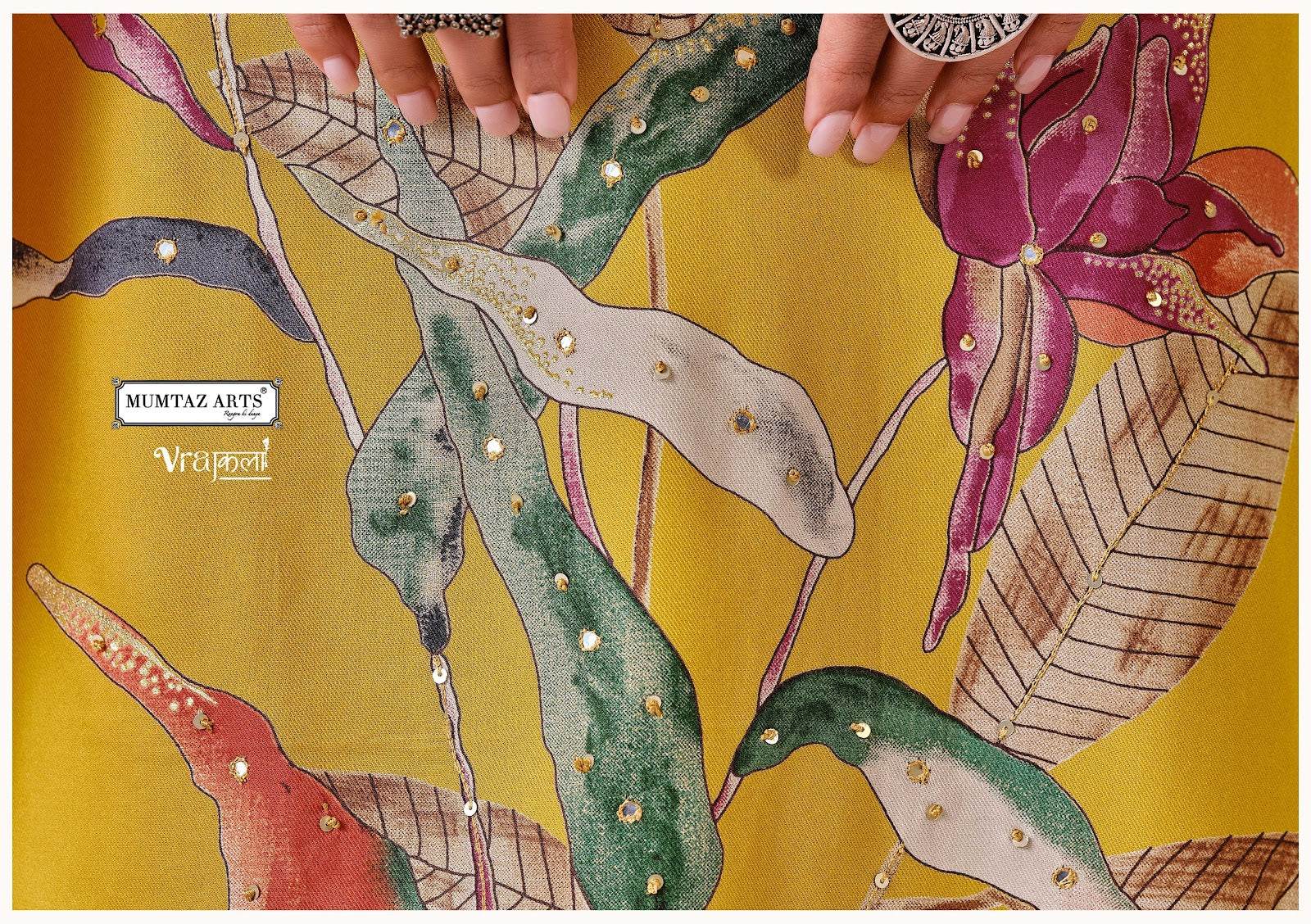 Noor E Kashmiri Mumtaz Arts Viscose Pashmina Suits Supplier