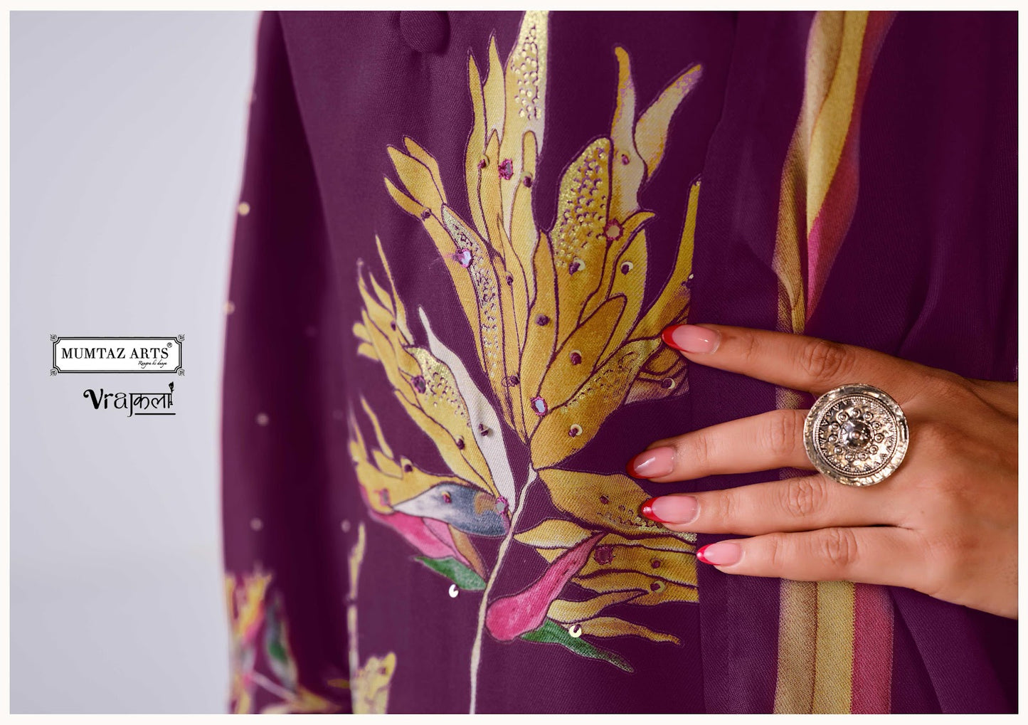 Noor E Kashmiri Mumtaz Arts Viscose Pashmina Suits Supplier