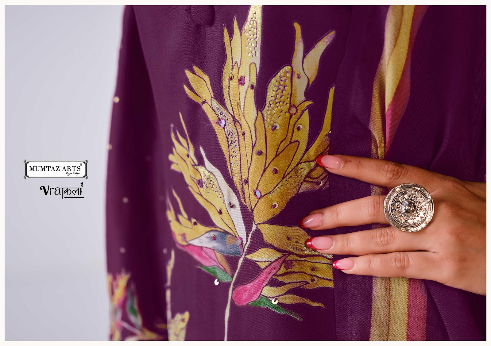 Noor E Kashmiri Mumtaz Arts Viscose Pashmina Suits Supplier