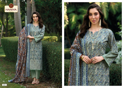 Noor E Khass Haniya Print Cotton Karachi Salwar Suits Wholesale Price
