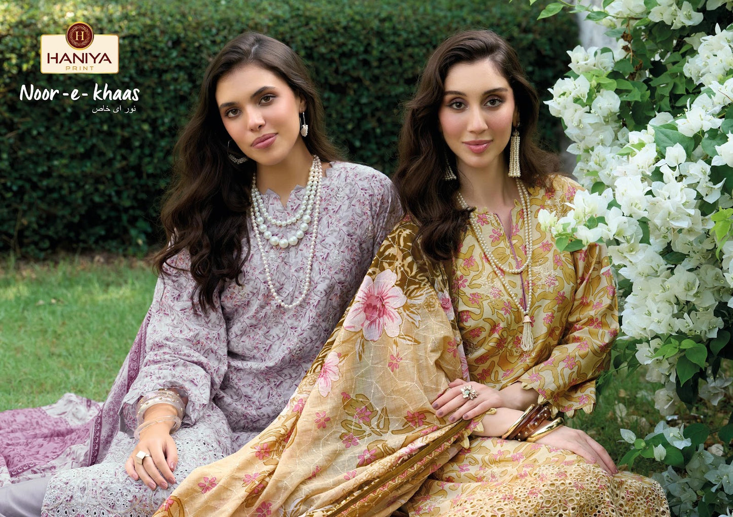 Noor E Khass Haniya Print Cotton Karachi Salwar Suits Wholesale Price
