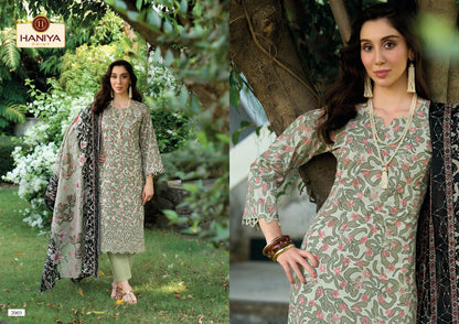Noor E Khass Haniya Print Cotton Karachi Salwar Suits Wholesale Price