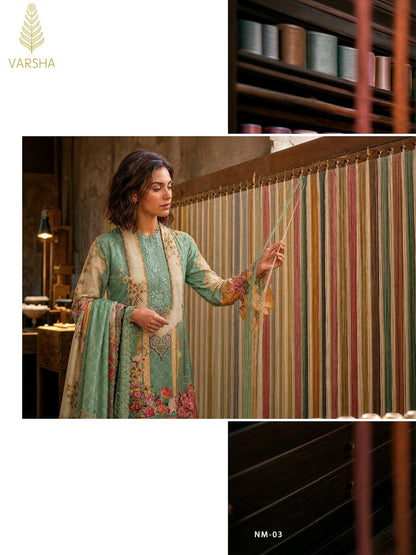 Noor E Mohabbat Chapter 2 Varshaa Viscose Muslin Pant Style Suits Wholesaler India