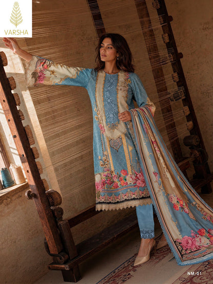 Noor E Mohabbat Chapter 2 Varshaa Viscose Muslin Pant Style Suits Wholesaler India