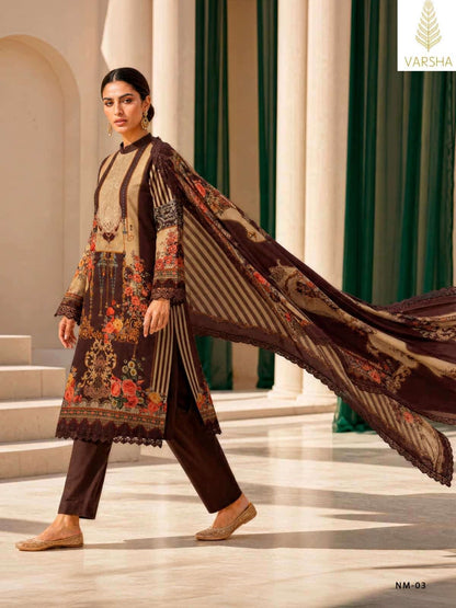 Noor E Mohabbat Chapter 3 Varshaa Viscose Muslin Pakistani Salwar Suits Exporter Gujarat