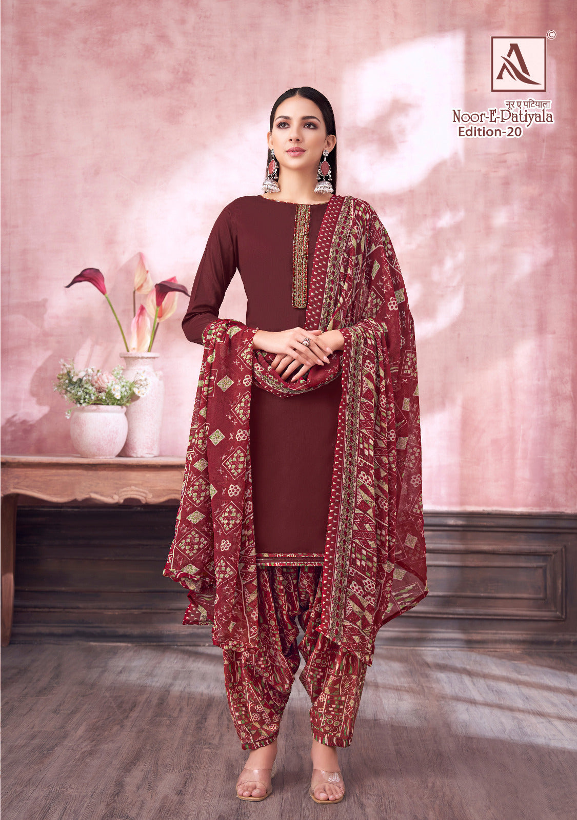 Noor E Patiyala Edition 20 Alok Zam Karachi Salwar Suits Manufacturer Ahmedabad
