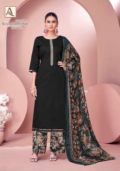 Noor E Patiyala Edition 21 Alok Zam Karachi Salwar Suits Wholesaler
