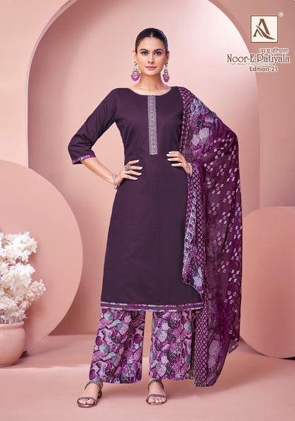 Noor E Patiyala Edition 21 Alok Zam Karachi Salwar Suits Wholesaler