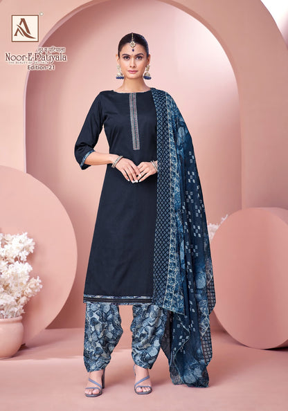 Noor E Patiyala Edition 21 Alok Zam Karachi Salwar Suits Wholesaler
