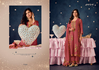 Noor E Sitara Jay Vijay Organza Pant Style Suits Exporter