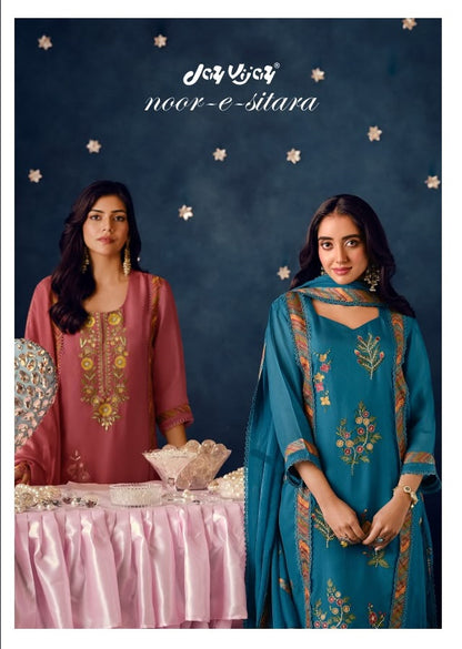 Noor E Sitara Jay Vijay Organza Pant Style Suits Exporter