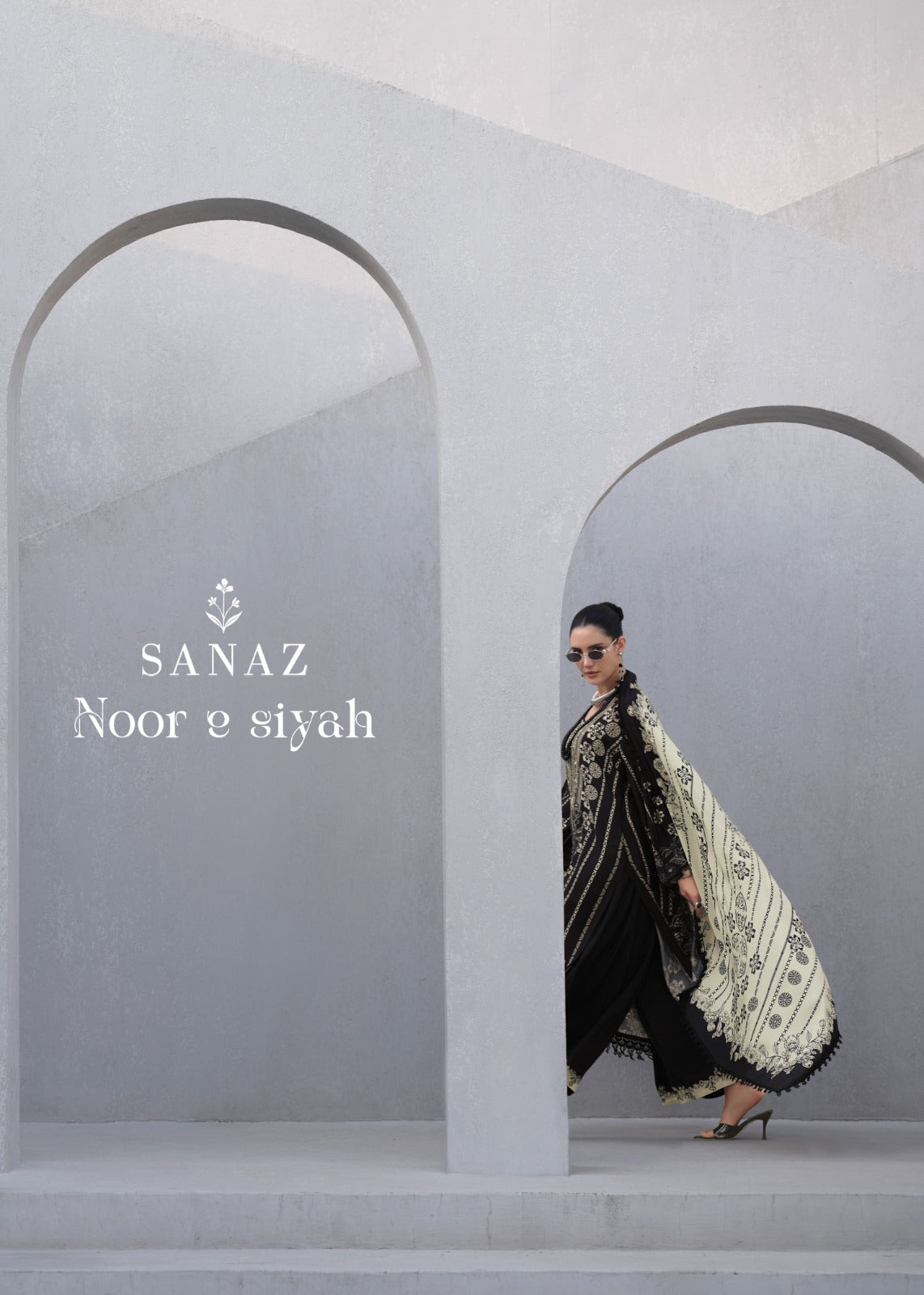 Noor E Siyah Sanaz Viscose Muslin Pakistani Salwar Suits Wholesaler