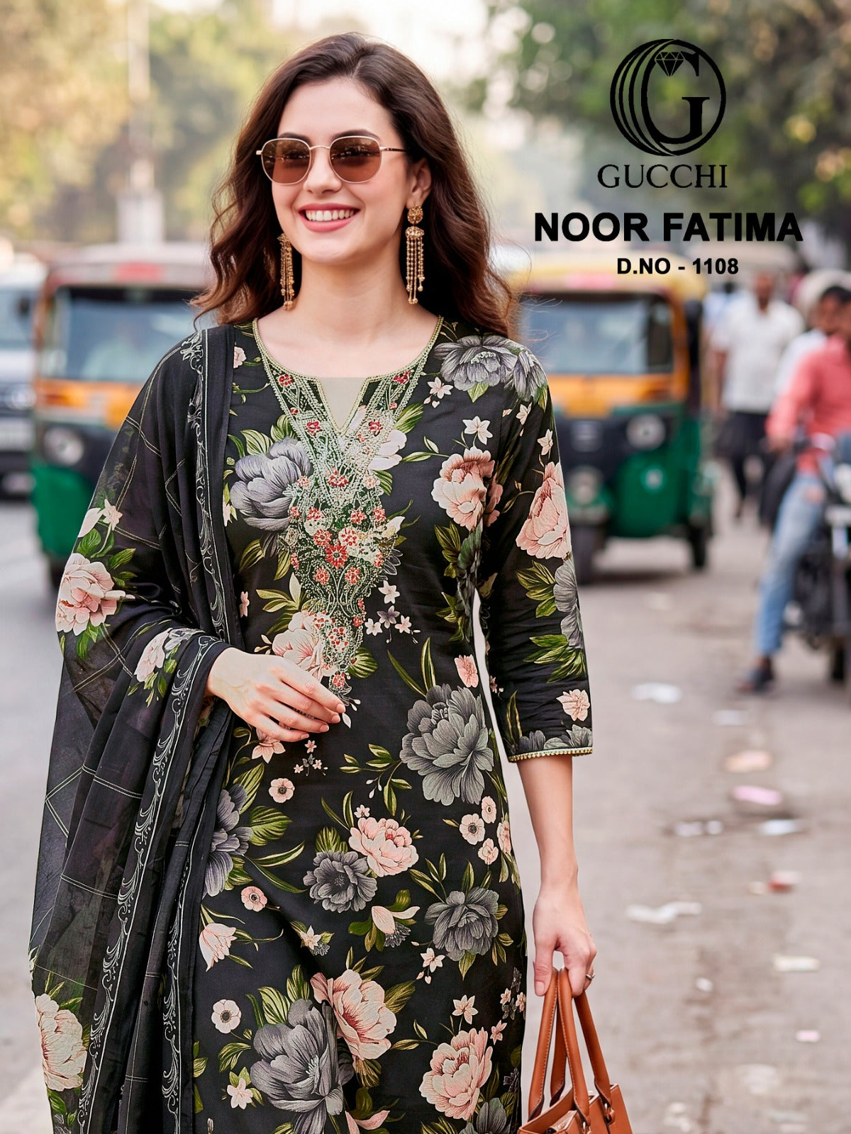 Noor Fatima 1108 Gucchi Viscose Muslin Pant Style Suits Supplier Ahmedabad