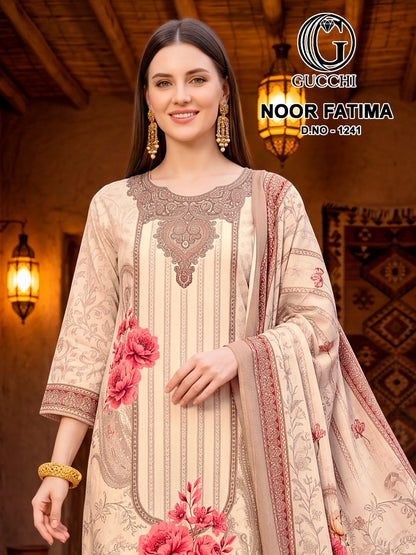 Noor Fatima 1241 Gucchi Viscose Pashmina Suits Supplier Ahmedabad