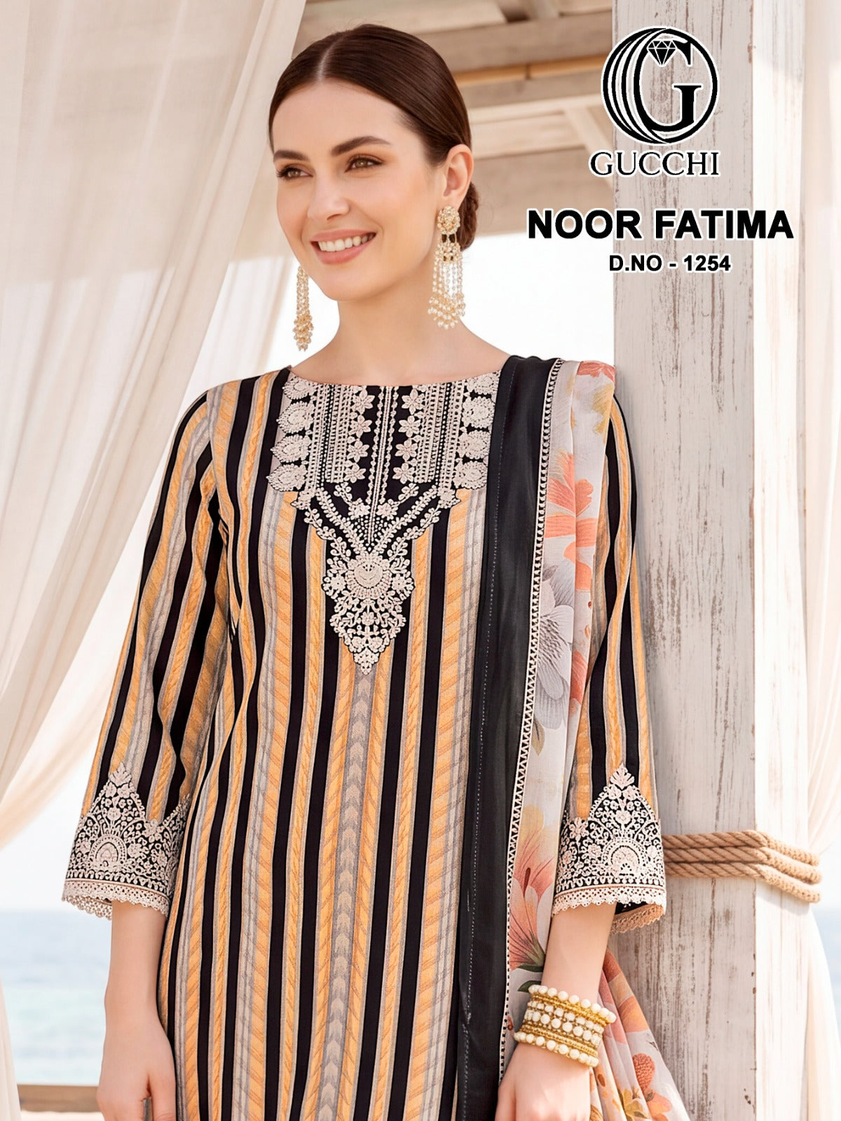 Noor Fatima 1254 Gucchi Viscose Pashmina Suits Manufacturer Ahmedabad