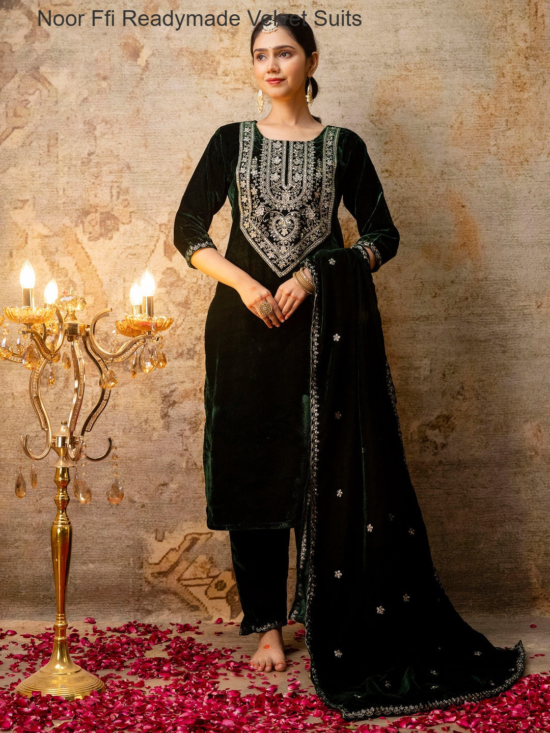 Noor Ffi Readymade Velvet Suits Exporter Ahmedabad