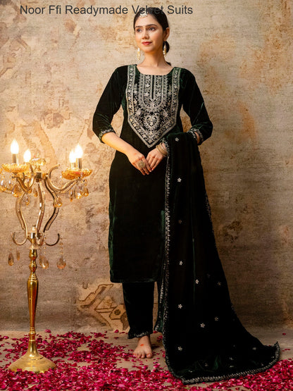 Noor Ffi Readymade Velvet Suits Exporter Ahmedabad