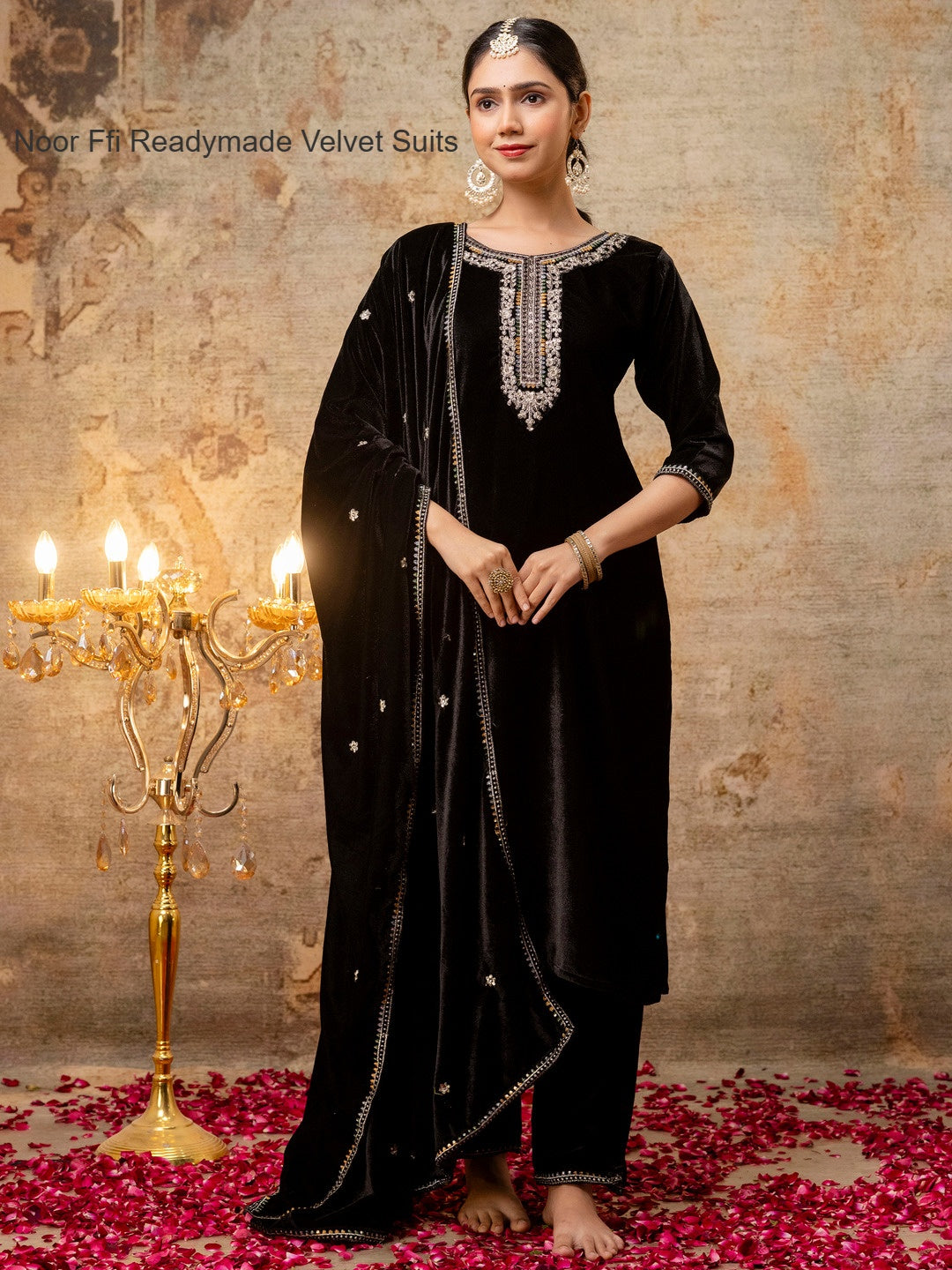 Noor Ffi Readymade Velvet Suits Exporter Ahmedabad