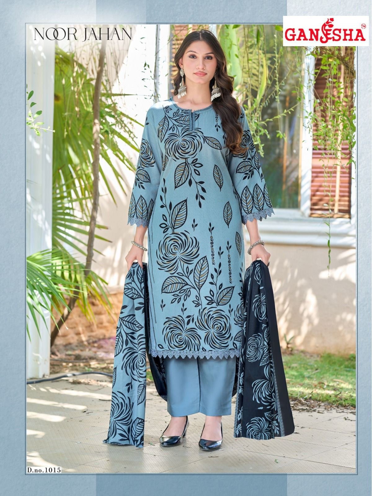 Noor Jahan Vol 1 Ganesha Mix Cotton Karachi Salwar Suits Manufacturer