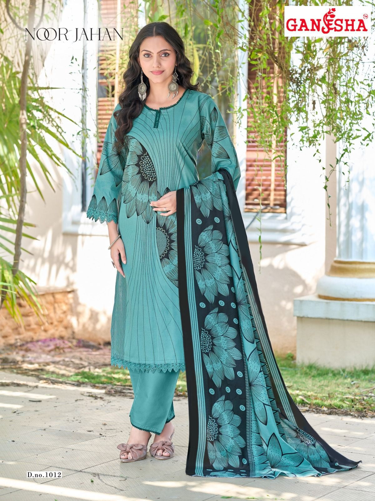Noor Jahan Vol 1 Ganesha Mix Cotton Karachi Salwar Suits Manufacturer