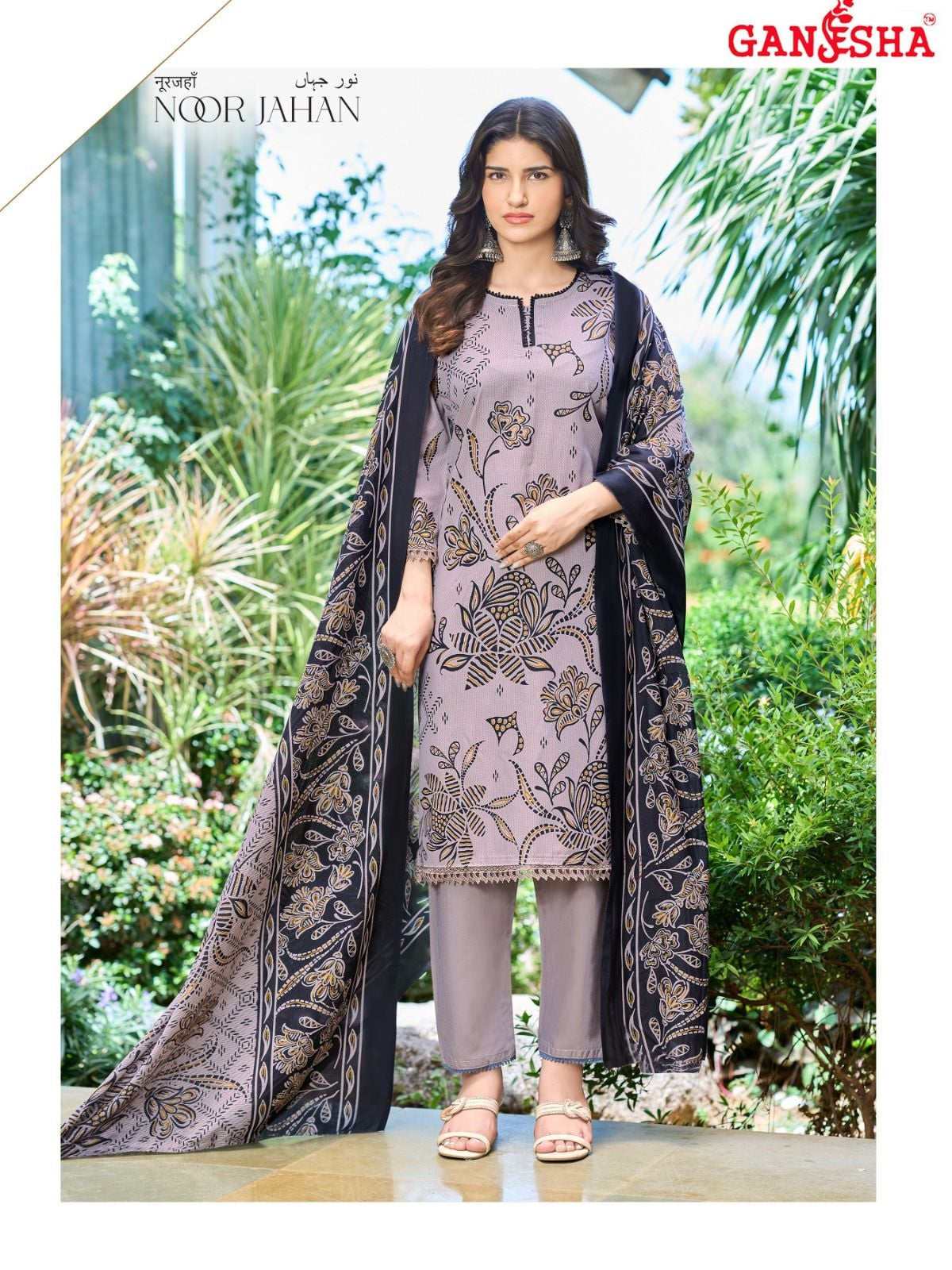 Noor Jahan Vol 2 Ganesha Mix Cotton Karachi Salwar Suits Supplier India